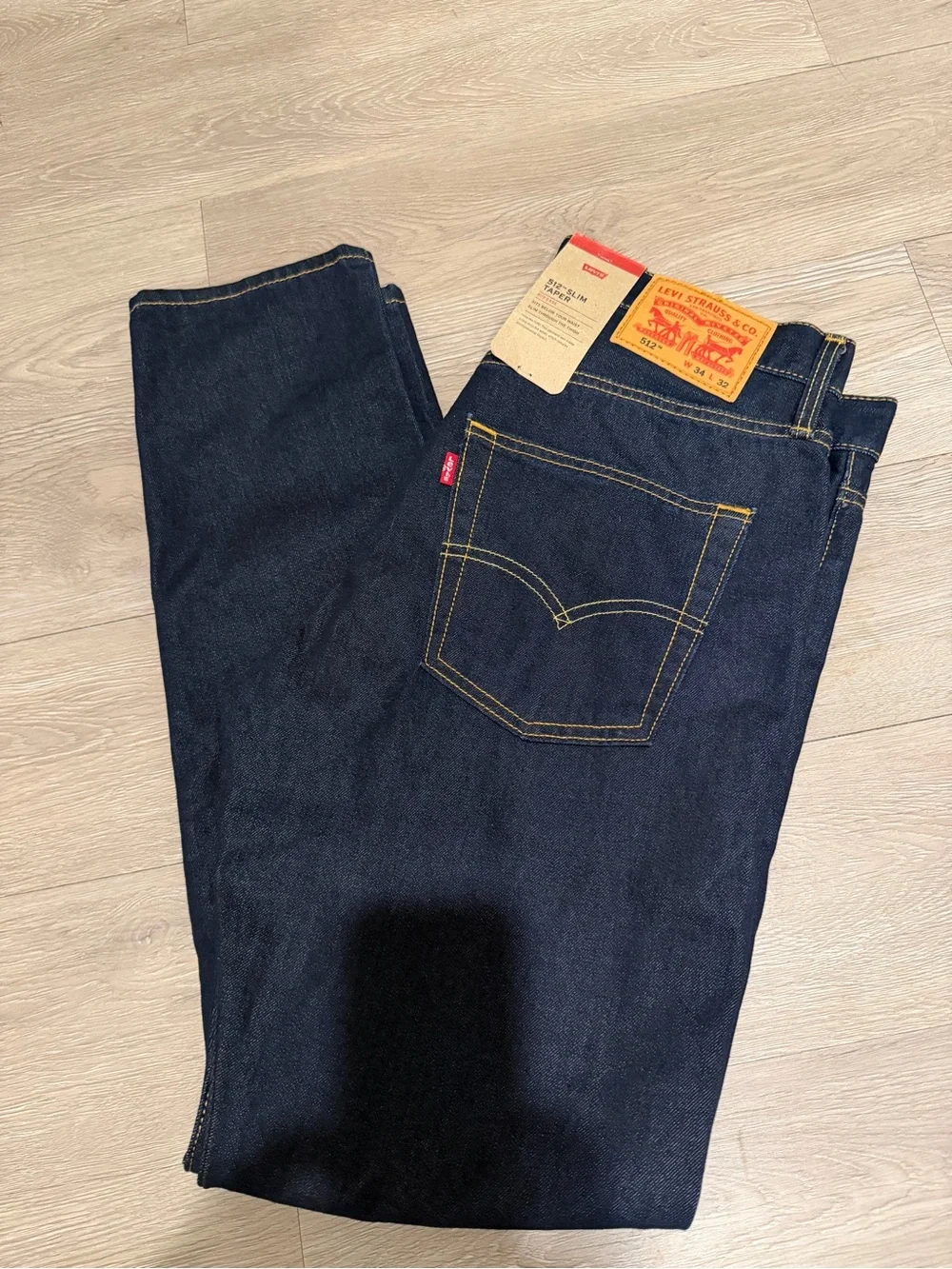 Levi's 512 Slim Taper Size waist 34 and 32 Men’s  Dark Blue Jeans